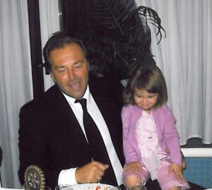 2007-08: L’attore Sebastiano Somma con la figlioletta