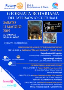 2018-19: Locandina della Giornata Rotariana del Patrimonio Culturale